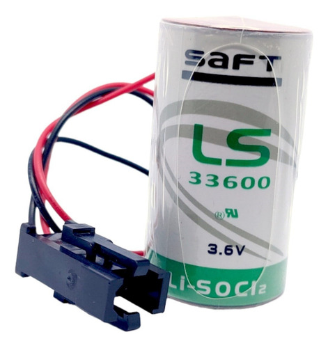 Saft Ls33600 3.6v 17000mah Tipo D Conector Negro