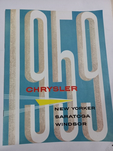 Catálogo Línea Chrysler 1959 New Yorker Saratoga Windsor