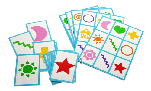 Lotería Arcoíris De Figuras, Educatodo, M-0005
