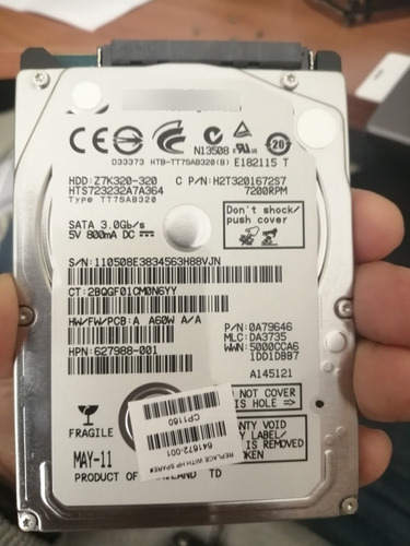 Disco Duro Sata  Hitachi 320 Gb