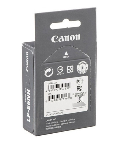 Bate.ria Canon Lp E6nh Original 2130mah Nfe