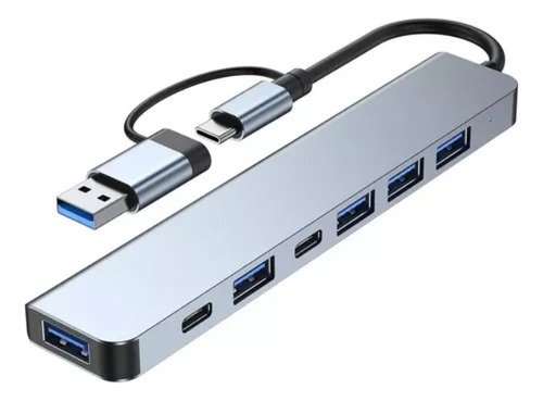 Hub Adaptador Usb Tipo C 7 En 1 Para Macbook iPad Notebook