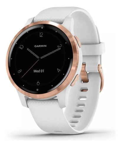 Reloj Inteligente Garmin Vivoactive 4s, Con Gps, Blanco