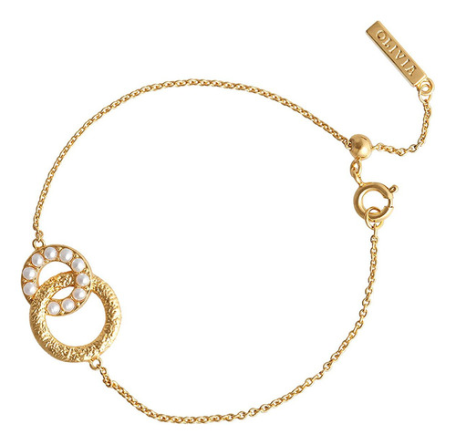 Pulsera Olivia Burton Classics Enchapado En Oro 18k Objcob97