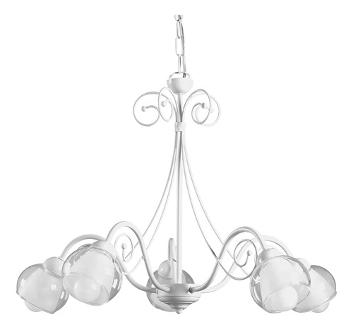 Onli - Lámpara De Techo Con 5 Luces De Metal Blanco Brillant