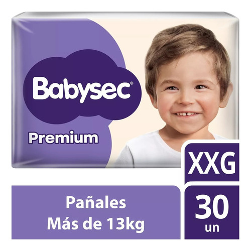 3 Hiperpacks X 30 Pañales Babysec Premium Xxg +13 Kg,