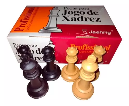 Jogo De Xadrez Jaehrig Profissional Sem Peso + 2 Damas Extra