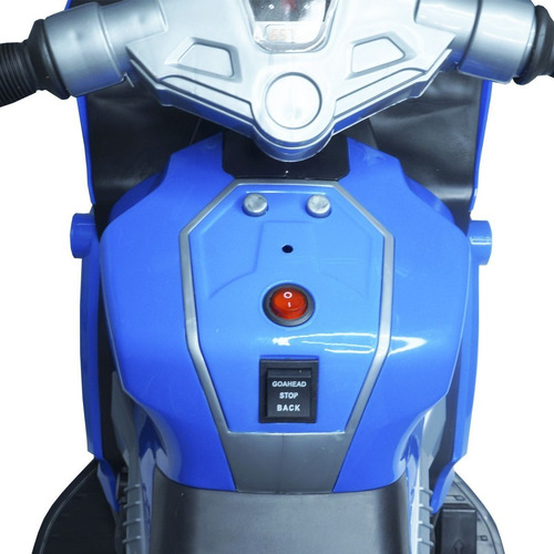 Imagem 7 de 7 de Mini Moto Elétrica Infantil C/ Luzes E Som Azul Importway