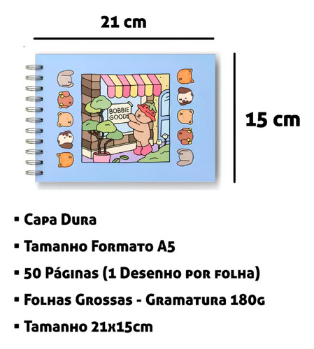 Kit Canetinhas 204 Cores+bobbie Goods Livro Para Colorir 50p Amarelo