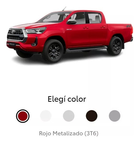 Color De Retoque Toyota Rojo Crimson Metalizado Hilux 