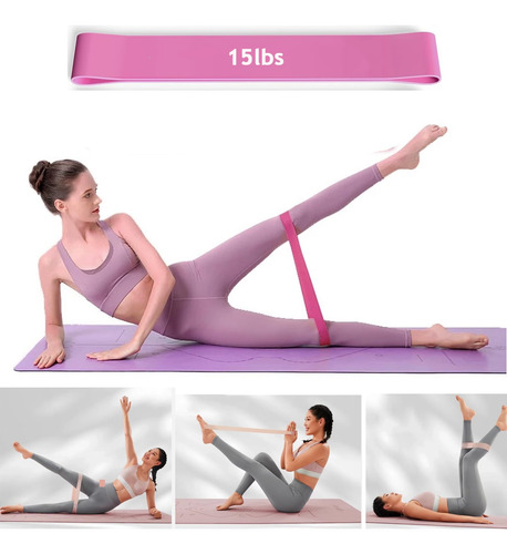 Kit Yoga Y Pilates Better Me Mujer Anillo Pelotas Bandas Rosado