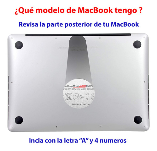 Kit Carcasa Case Español 8 En 1 Macbook Air Pro Retina Touch