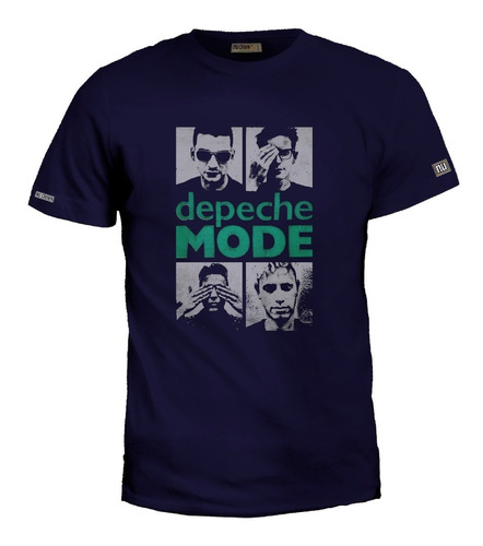 Camiseta Estampada Depeche Mode Rock Banda Pop Metal Bto