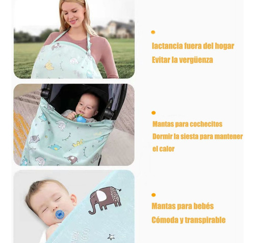 Bufanda Lactancia, Con Gasa, Manta Amamantar Mandil Cubre