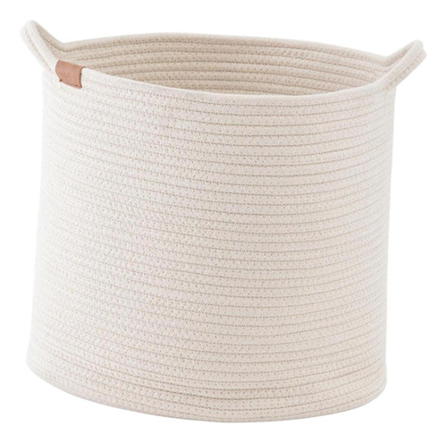 Canasta De Algodón Tejido De Cuerda, Cesta De Sg