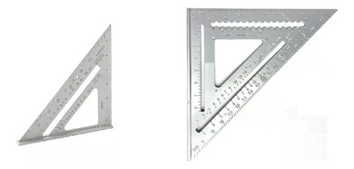 Escuadras Profesional Aluminio-carpinteria 7 Y 12 Pulgadas