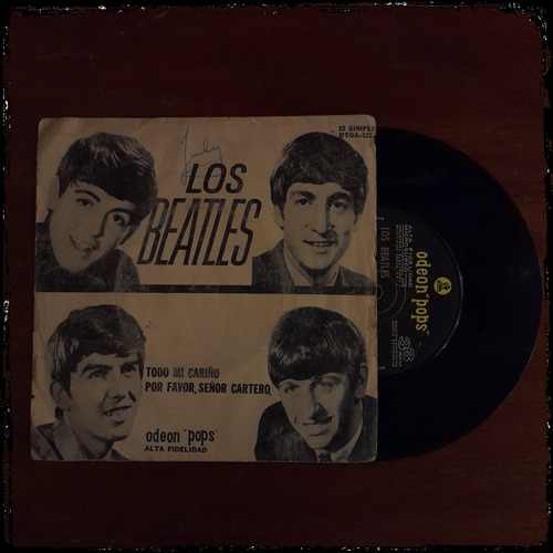 The Beatles - Todo Mi Cariño 1964 Odeon Pops Vinilo Single