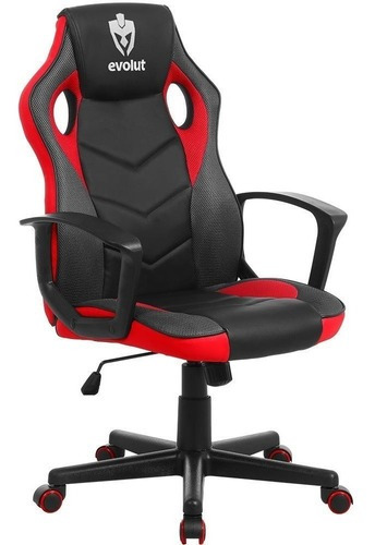 Cadeira Gamer Hunter Evolut Até 120 Kg Vermelho Eg-908