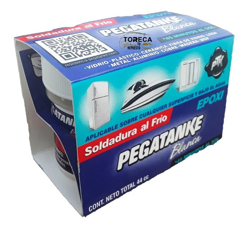 Pegatanke Soldadura Epoxico Blanco Original 44cc Seca 45min