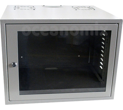 Mini Rack Parede 19 12u X 570 Preto Branco + 2 Band Fixa