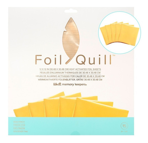  We R Foil Quill Gold | Papel Metalizado Dorado 15pz 12inch