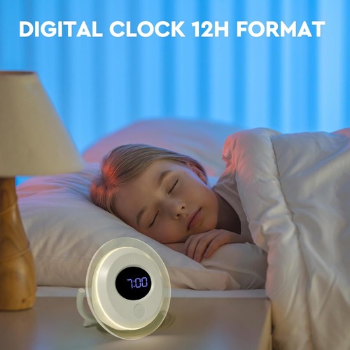 Reloj De Baño, Luz Nocturna Con Sensor De Movimiento Led