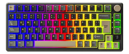 Teclado Mecánico Español Rk Royal Kludge Rk M75 Phantom