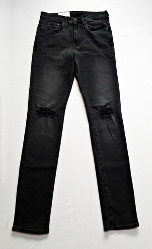 Jean H&m T. 32 Pitillo Skinny C/rasgados Nuevo C/etiquetas