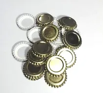 Comprar Tapas Corona 40 Mm Para Salsa. 50 Tapas Doradas