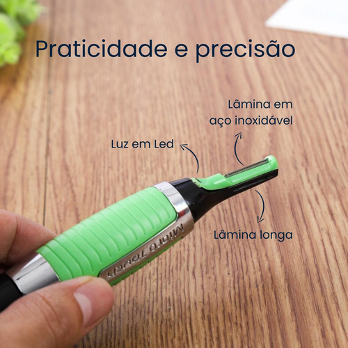 Aparador De Pelos Masculino Barba Nariz Orelha Acabamento