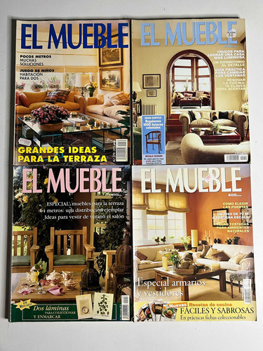Lote Revista El Mueble Decoración España X 4 Ejemplares