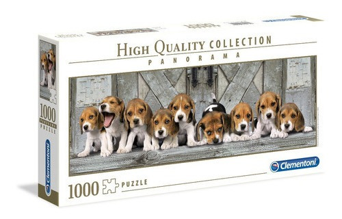 Cachorros Beagle Panorama Rompecabezas 1000 Pz Clementoni