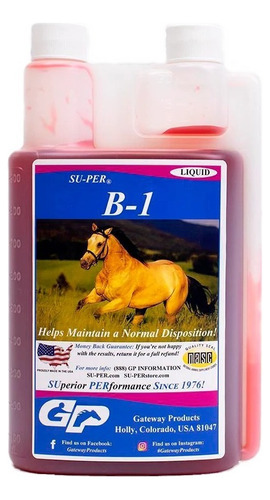 Su-per B-1 Vitamina Liquida 946ml Caballos Equinos