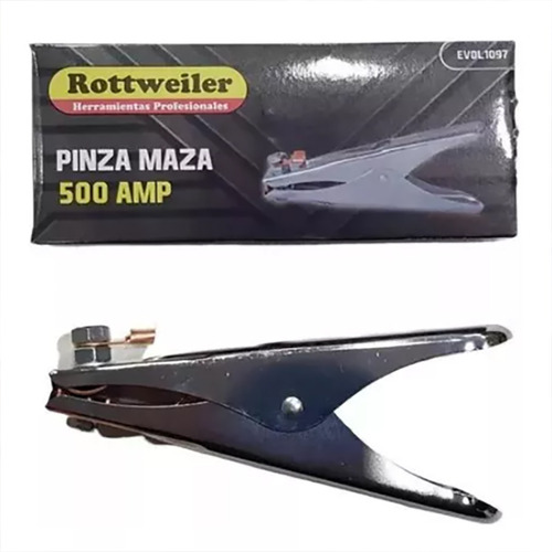 Pinza Maza Para Soldadora 500 Amp Rottweiler Evol1097
