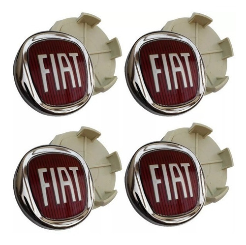 Imagem 1 de 4 de 4 Calotinha Centro Tampinha Roda Fiat Toro Freemont Emblema