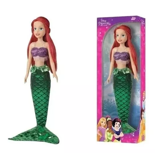 Boneca Ariel Mini My Size Princesa Disney 55 Cm - Baby Brink