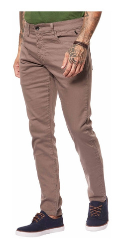 Imagem 7 de 9 de Calça Masculina Casual Skinny Sarja Color Reserva