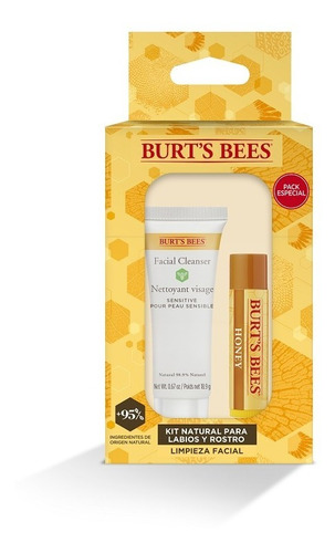 Kit Natural Para Labios Y Rostro Limpieza Facial Burt's Bees