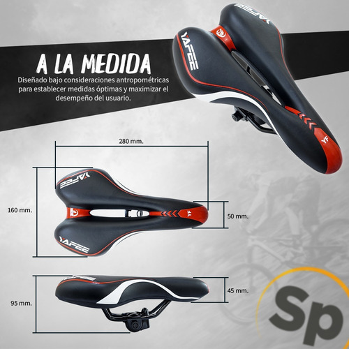 Imagen 3 de 10 de Asiento Sp Bkes Para Bicicleta Universal Con Broche