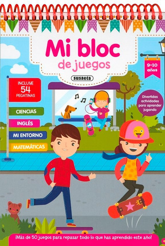 Mi Bloc De Juegos 9-10 Aãâ±os, De Susaeta, Equipo. Editorial Susaeta En Español
