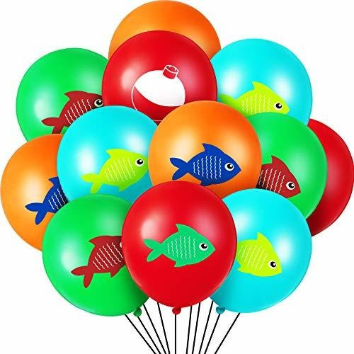 Globo Peces Bobber Para Fiesta Pesca 60 Uds