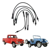 Comprar Jogo Cabo Velas Jeep Rural F75 Ford Willys Motor Opala 6 Cil