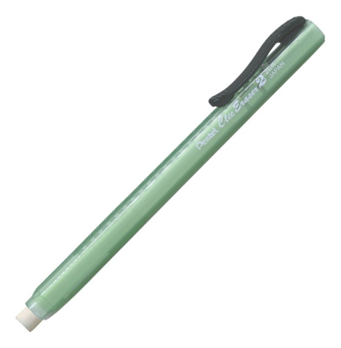 Borracha Pentel Clic Eraser - Verde Transparente