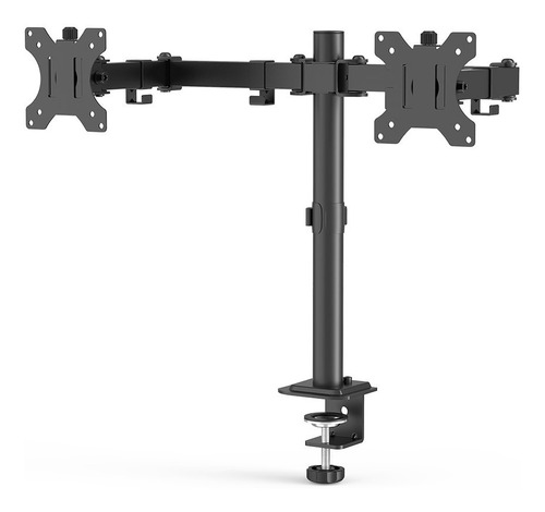 Soporte Mesa Brazo Articulado Para 2 Monitores Negro