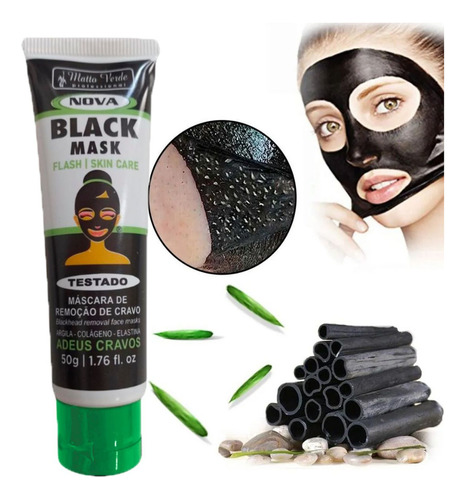 Mascara Para Remoção De Cravos E Limpeza De Pele 60 Ml Black Tipo de pele Mista