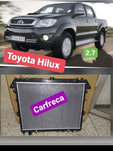 Radiador Toyota Hilux 2.7 Automático/sincronico 