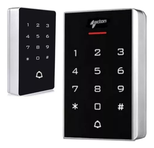 Teclado Senha Acton Controle De Acesso Proximidade Com Rfid Cor Cinza