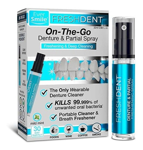 Freshdent Dentadura Parcial Y Limpiador - On The Go Dental D