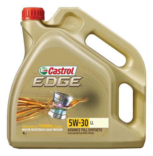 Aceite Castrol Edge 5w 30 Ll Auto Lubricante Sintetico 4 L