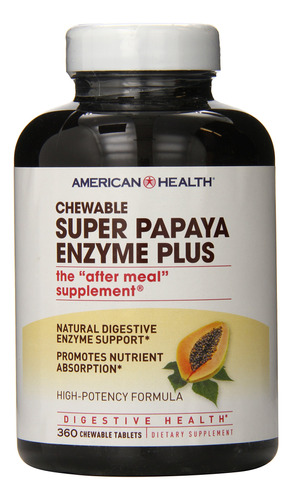 American Health Multi-enzyme Plus, Super Papaya, 360 Unidade